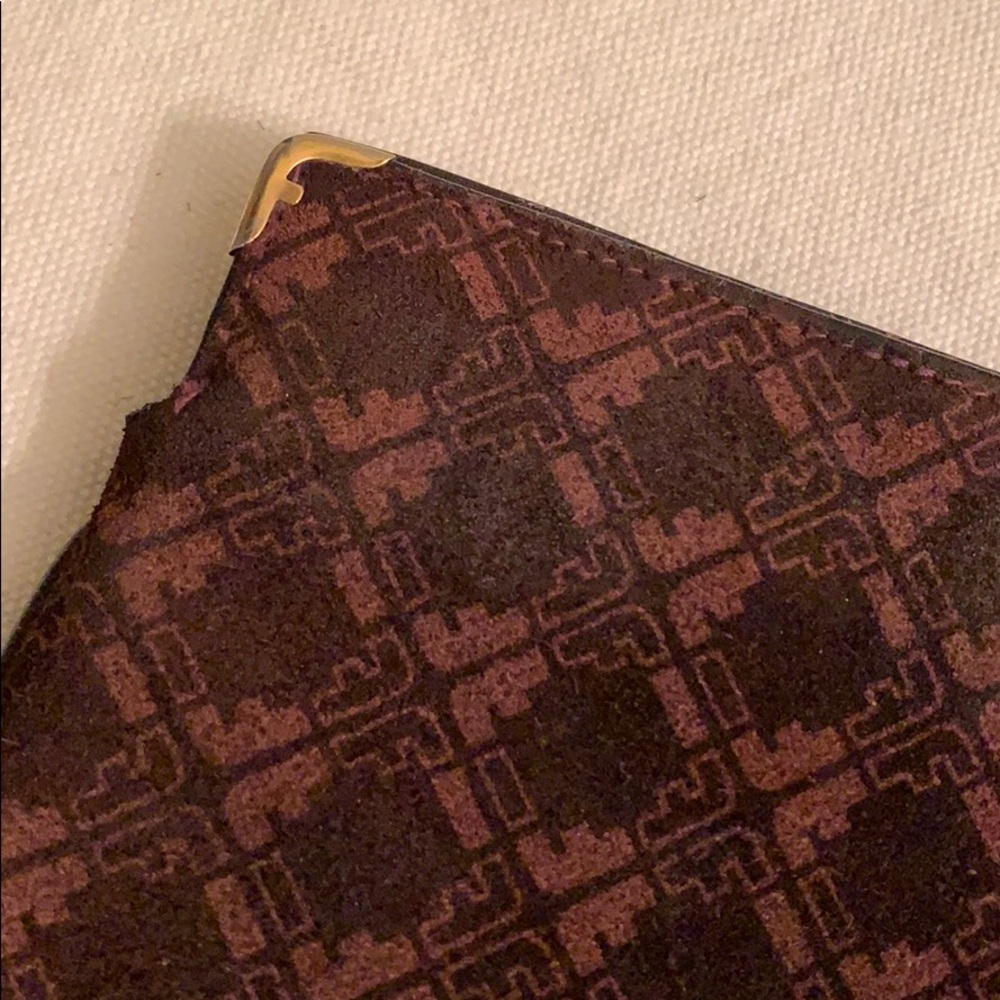 Vintage Salvatore Ferragamo Brown Logo Suede Bag - Picture 5 of 16